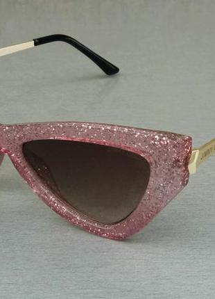 Jimmy choo окуляри жіночі сонцезахисні в рожевій мармурової оправі з градієнтом