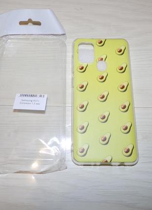Силіконовий чохол авокадо (avocado) для samsung a217 galaxy a21s