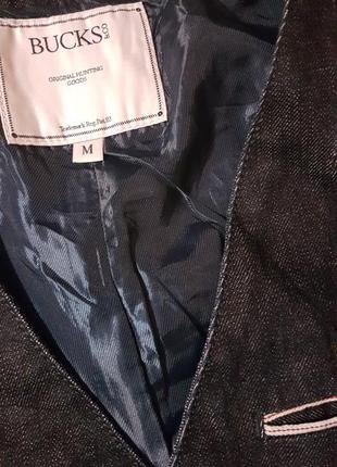Очень стильная фирменная  джинсовая мужская жилетка6 фото
