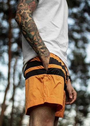 Плавательные шорты в полоску orange/black (арт. 308)4 фото