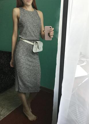 Сукня максі, в рубчик, довге, легкий4 фото