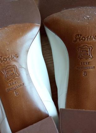 Элегантные кожаные туфли 40 (6) р. 27,7 см. sioux sacchetto нижняя7 фото