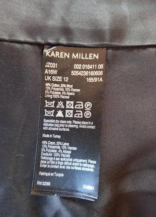 Karen millen пальто, как новое, шерть, альпака, хлопок4 фото