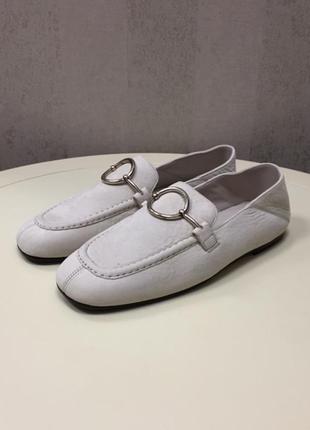 Жіночі туфлі-лофери via spiga, нові, шкіра, італія, розмір 35,5.