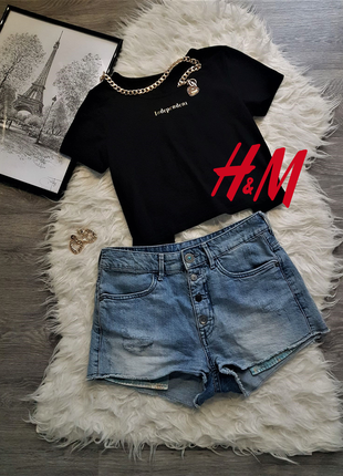 Стильні джинсові шорти з високою посадкою в ідеальному стані 🖤h&m🖤