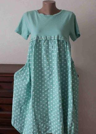 Салатовое шикарное платье, люкс качество, размер 48-50.4 фото