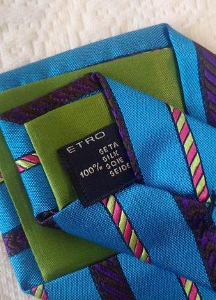 Шелковый галстук etro (италия)2 фото