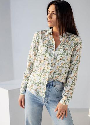 Рубашка в флоральный принт