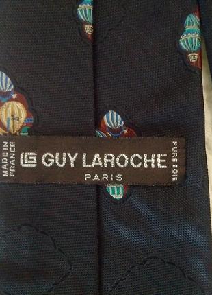 Guy laroche шелковый галстук винтаж (франция)