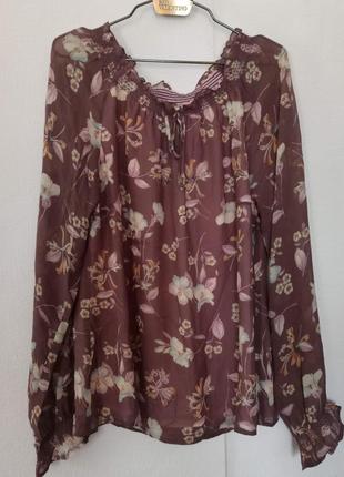 Блуза шелк шовк laura ashley