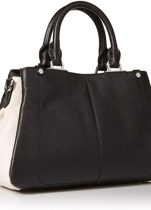 Сумка шкіряна calvin klein jackson pebble leather satchel h8jda8zm оригінал4 фото