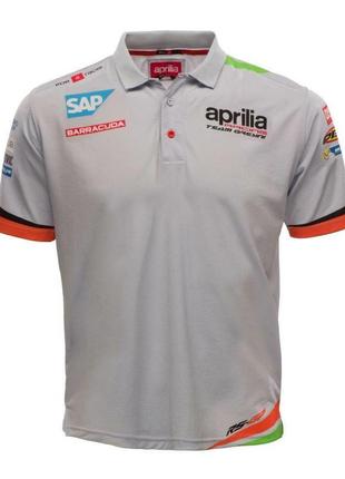 Футболка поло official gresini aprilia team grey polo - do.