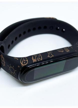 Ремешок mi band 3 mi band 4 mi band 5 mi band 6 космос 🚀👩‍🚀