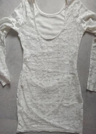 Платье ажурное кружевное с открытой спиной6 фото