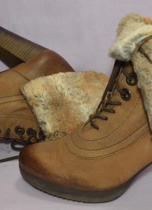 Р39.5-40 laura,италия, натуральная кожа! стильные,комфортные ботинки ботильоны полу сапоги2 фото