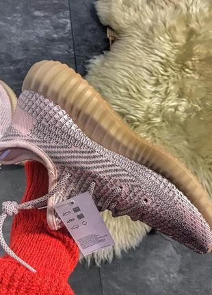 Женские кроссовки adidas yeezy boost 350 pink,кроссовки адидас изи буст 350 розовый невысокая платформа8 фото