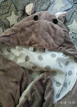 Стильний конверт для новонароджених,носорожек.