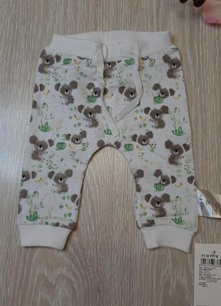 Штани повзунки з принтом панда