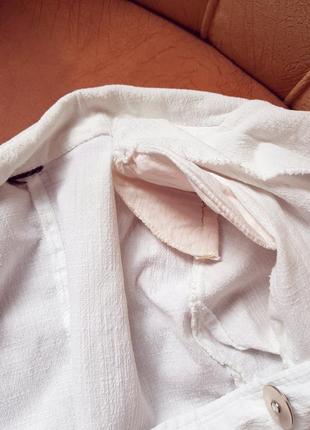 Летний белый льняной пиджак италия5 фото