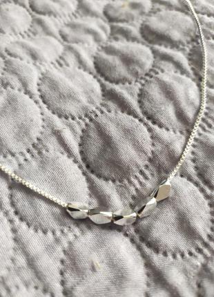 Ланцюжок підвіска срібло 925 покриття кольє намисто з підвісками посеребрянное10 фото