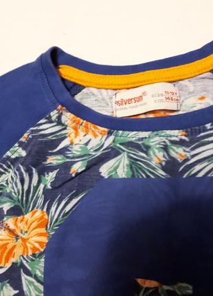 🇺🇦❤️крута футболка з гавайським тропічним принтом підлітковий2 фото
