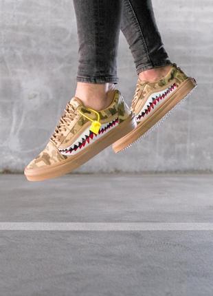 Bape x vans old skool brown camo песочные камуфляжные кеды унисекс венс