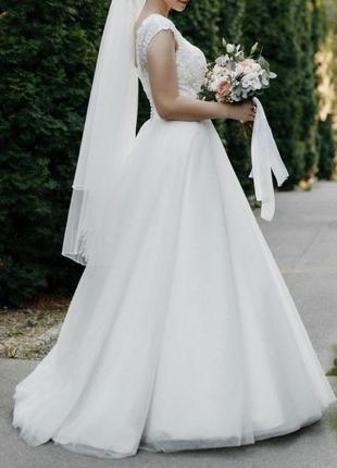 Свадебное платье невесты айвори, весільна сукня