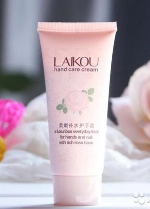 Увлажняющий крем для рук с экстрактом розы laikou hand care cream.