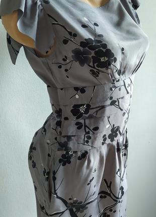 Сукня з відкритою спинкою з 100% шовку.3 фото