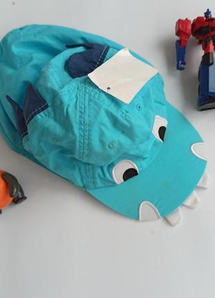 Голубая трасформер кепка панамка для мальчика динозавр 9-12 мес,  h&m