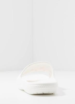 Крокс шлёпки классик белые crocs classic slide unisex white2 фото