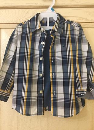 Комплект для хлопчика футболка+ сорочка