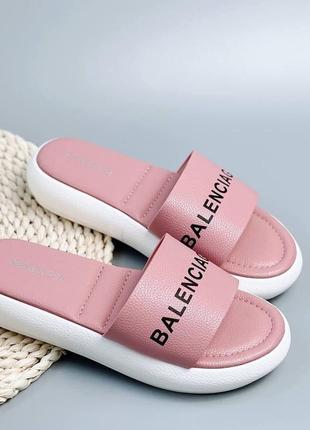 Шлепки мягкие розовой