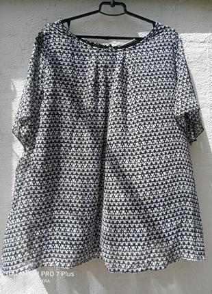 Шикарная шифоновая блуза, буника большой размер janina e.50