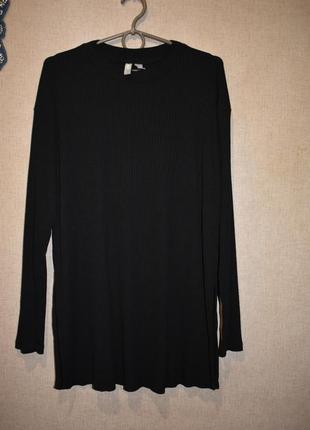 Кофта туника в рубчик