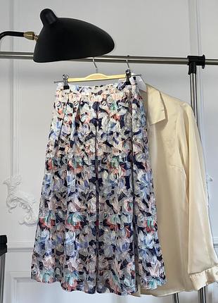 Легкая, летняя юбка миди asos  в цветы