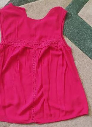 Червона червона блуза блузка безрукавка сорочка хс, с розмір