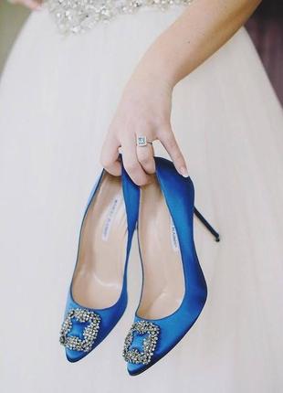 Сині туілі в стилі manolo blahnik2 фото