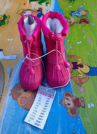 Зимові чобітки для дівчинки 14см sinsay9 фото
