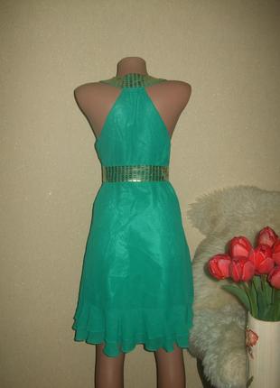 Распродажа!!! красивое платье asos, шикарного зеленого цвета ,xs4 фото
