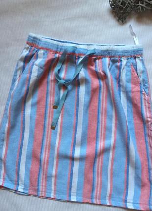 Стильная юбка 100% лен