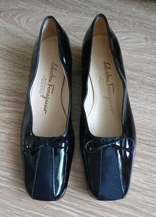Туфли кожаные salvatore ferragamo оригинал размер 37 - 38 - 24 см
