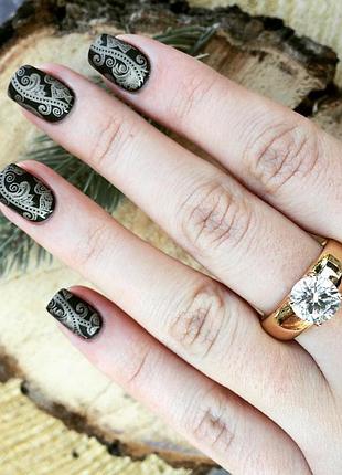 Позолоченное кольцо с фианитом