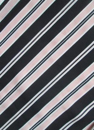 Шикарні легкі трендові штани кюлоти в смужку висока посадка zebra італія.8 фото