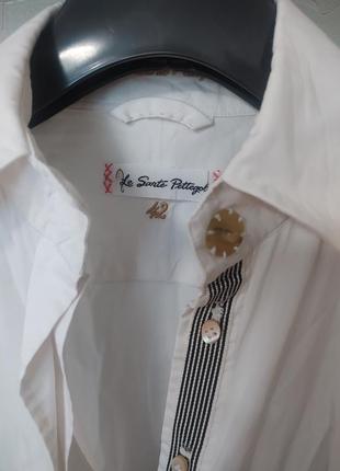 Шикарная дизайнерская рубашка премиум бренда le sarte pettegole,p. 42( s-m)3 фото