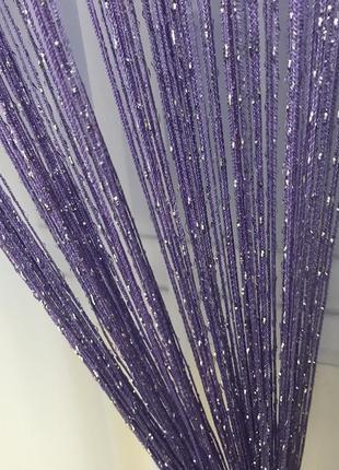 Штори нитки з люрексом