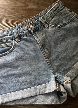 Шорты с высокой посадкой denim co