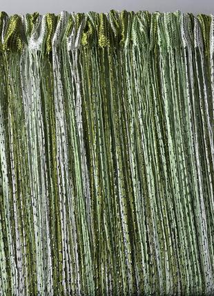 Шторы нити с люрексом