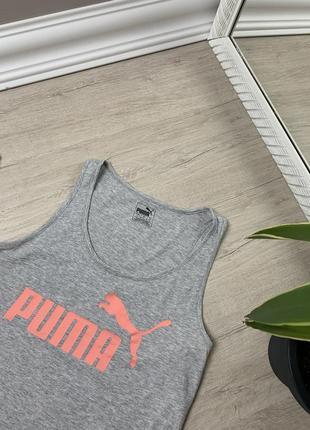 Женская серая  майка принт  puma❤🚀6 фото