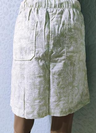 Женская юбка хлопковая в принт2 фото